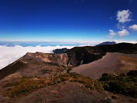A crater with a lake — Volcanoes and mountains, Rio Ángel Bio-reserve