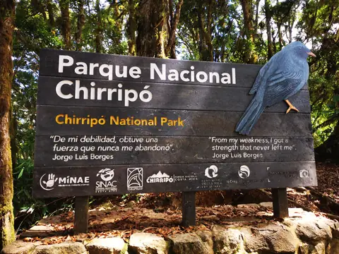 The entrance to Chirripó park — Volcanoes and mountains, Rio Ángel Bio-reserve