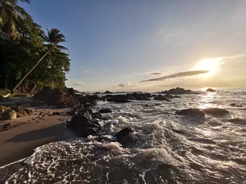 Surf among the rocks — Beaches and ocean, Rio Ángel Bio-reserve