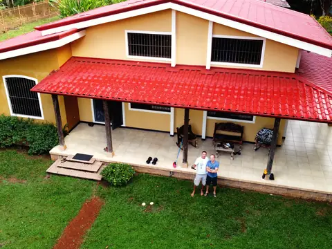 The main house from above — From above, Rio Ángel Bio-reserve