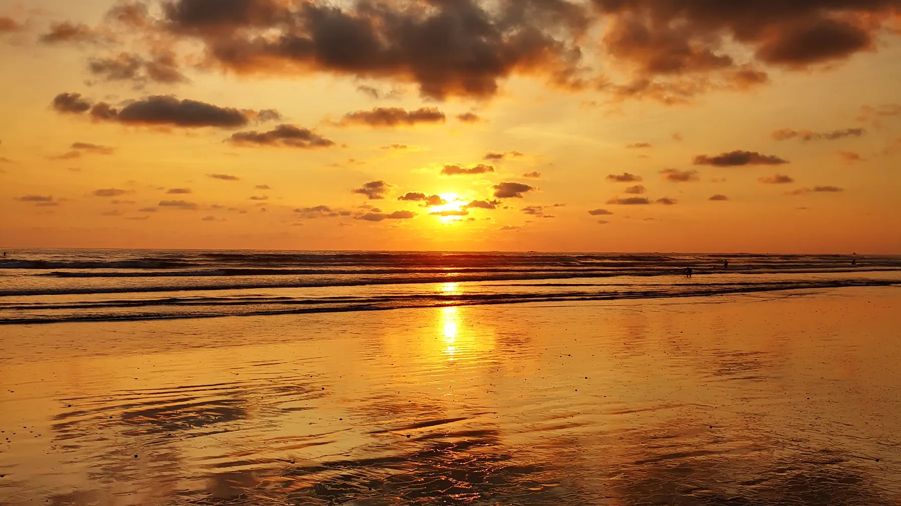 Sunset over the Pacific Ocean